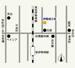 伊勢崎工場地図